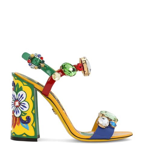 dolce and gabbana heeled sandals